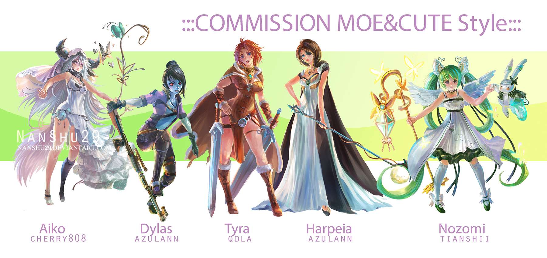 ::Fullbody Moe style::Character Commission set 3